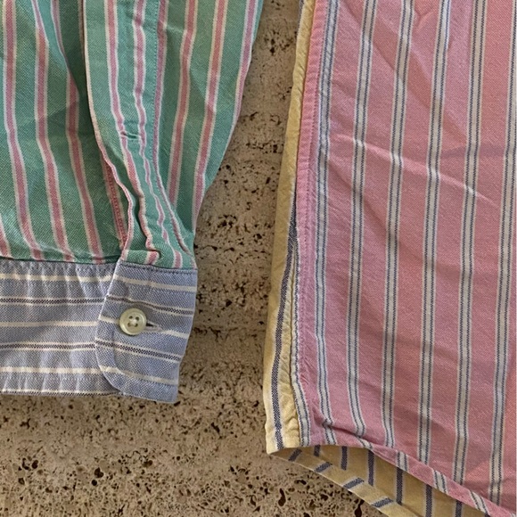 VTG Polo by Ralph Lauren Colorblock Pastel Button Up - Picture 6 of 8